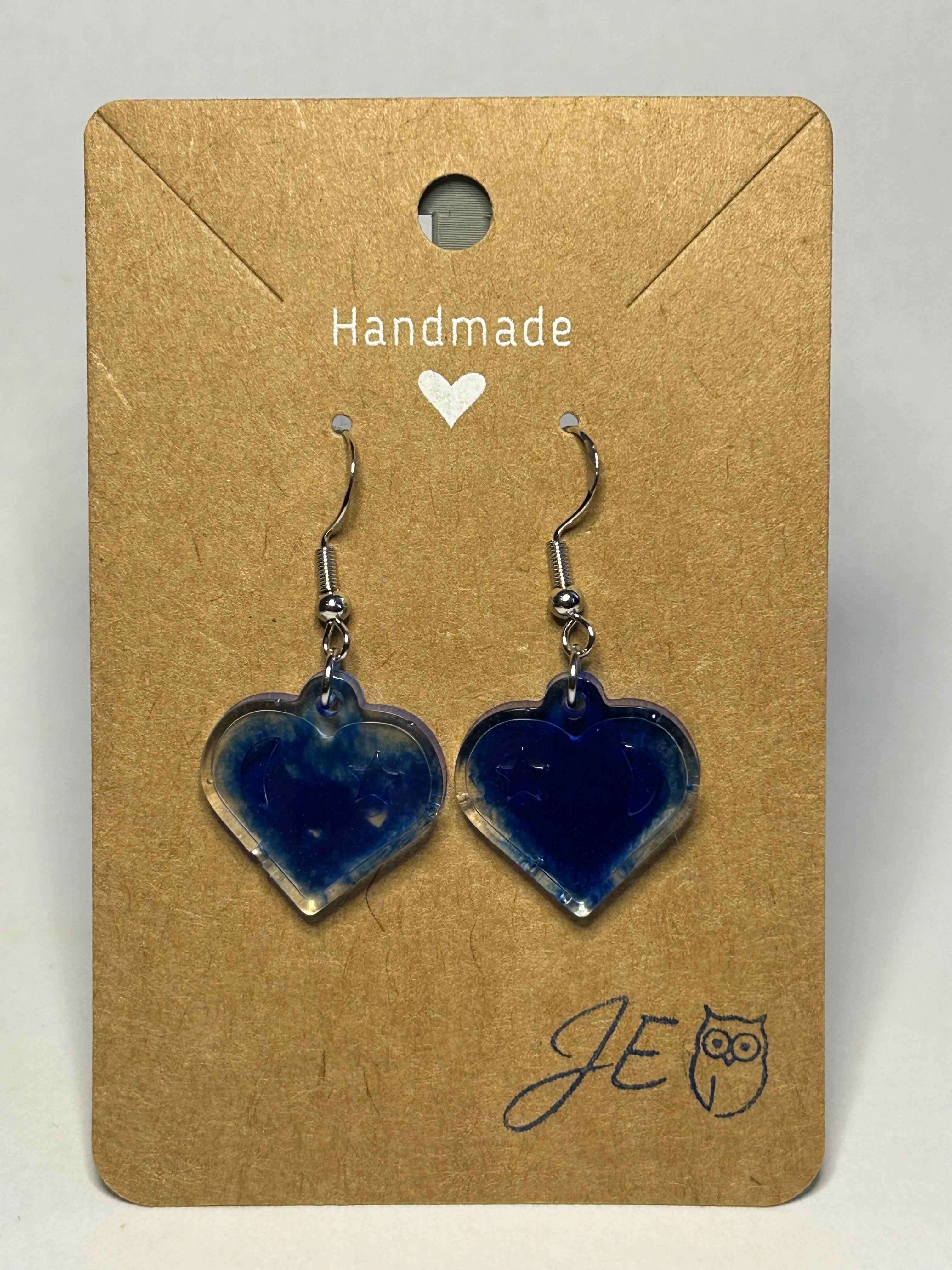 Ohrringe Herz – Night Sky