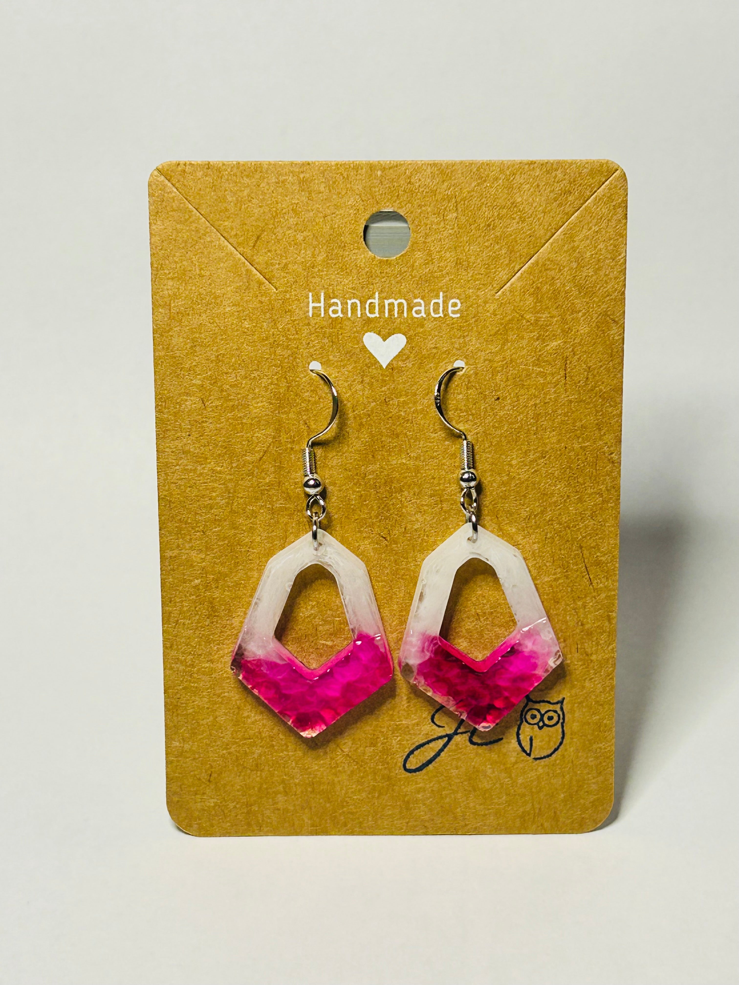 Modernen Rauten Ohrringe